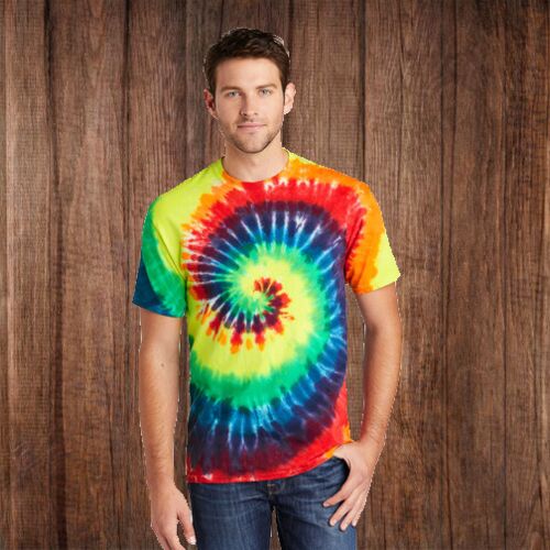 200MS Adult Multi-Color Spiral T-Shirt Thumbnail